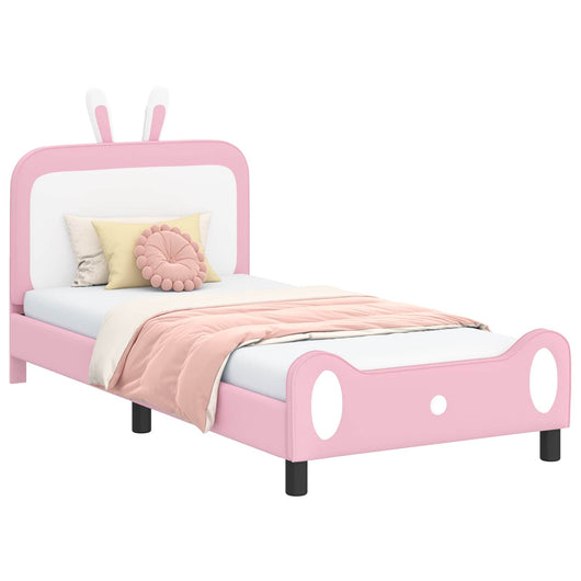 Struttura letto bambini con testata Rosa 90 x 200 cm PU 42011096
