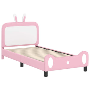Struttura letto bambini con testata Rosa 90 x 200 cm PU 42011096