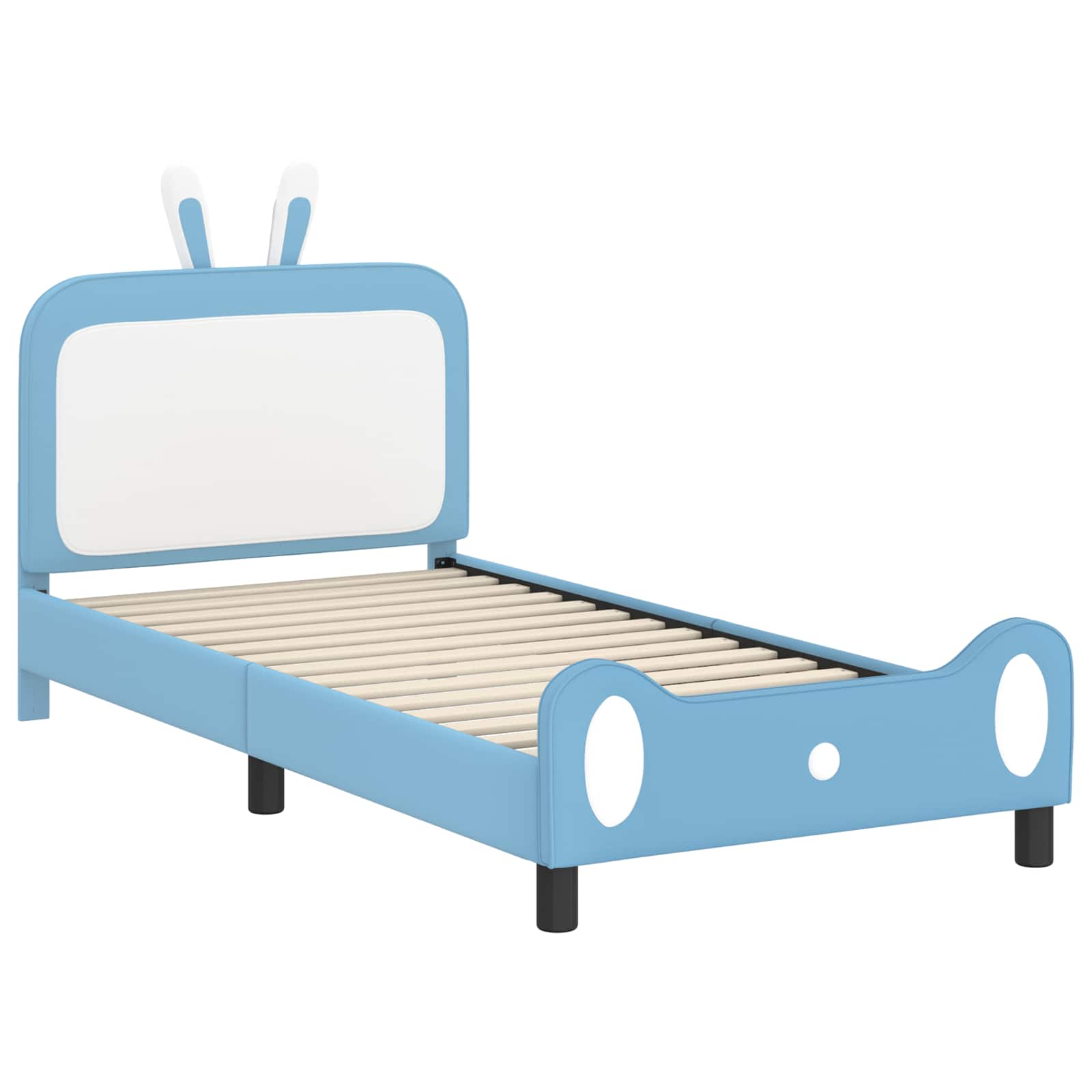 Struttura letto bambini con testata Blu 90 x 200 cm PU 42011097
