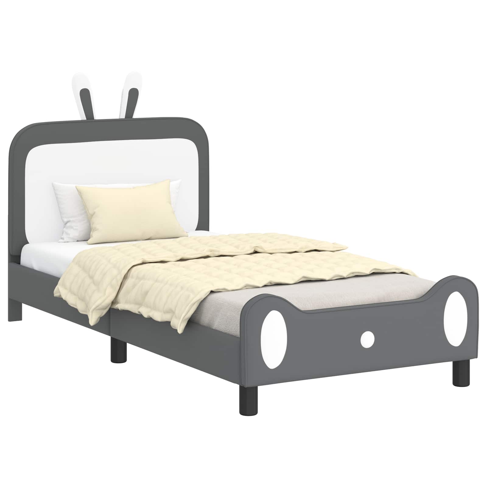 Struttura letto bambini con testata Grigio chiaro 90 x 200 cm 42011098
