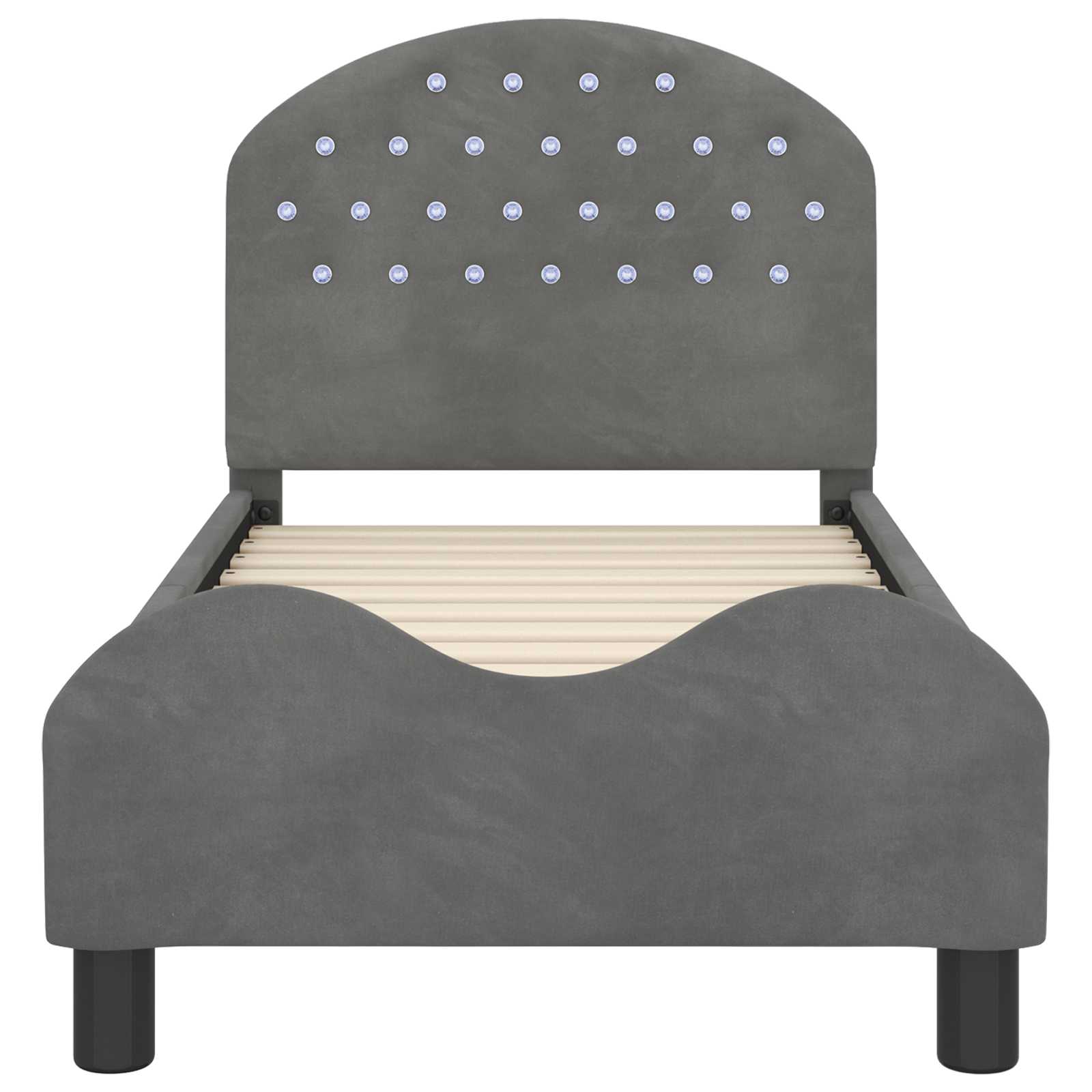 Struttura letto per bambini con testata Grigio scuro 42011100