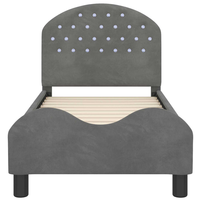 Struttura letto per bambini con testata Grigio scuro 42011100