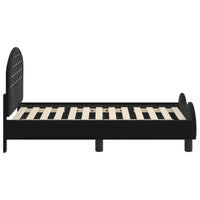 Struttura letto per bambini con testata Nero 70 x 140 cm 42011101