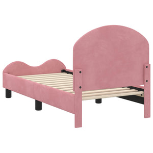 Struttura letto per bambini con testata Rosa 70 x 140 cm 42011102