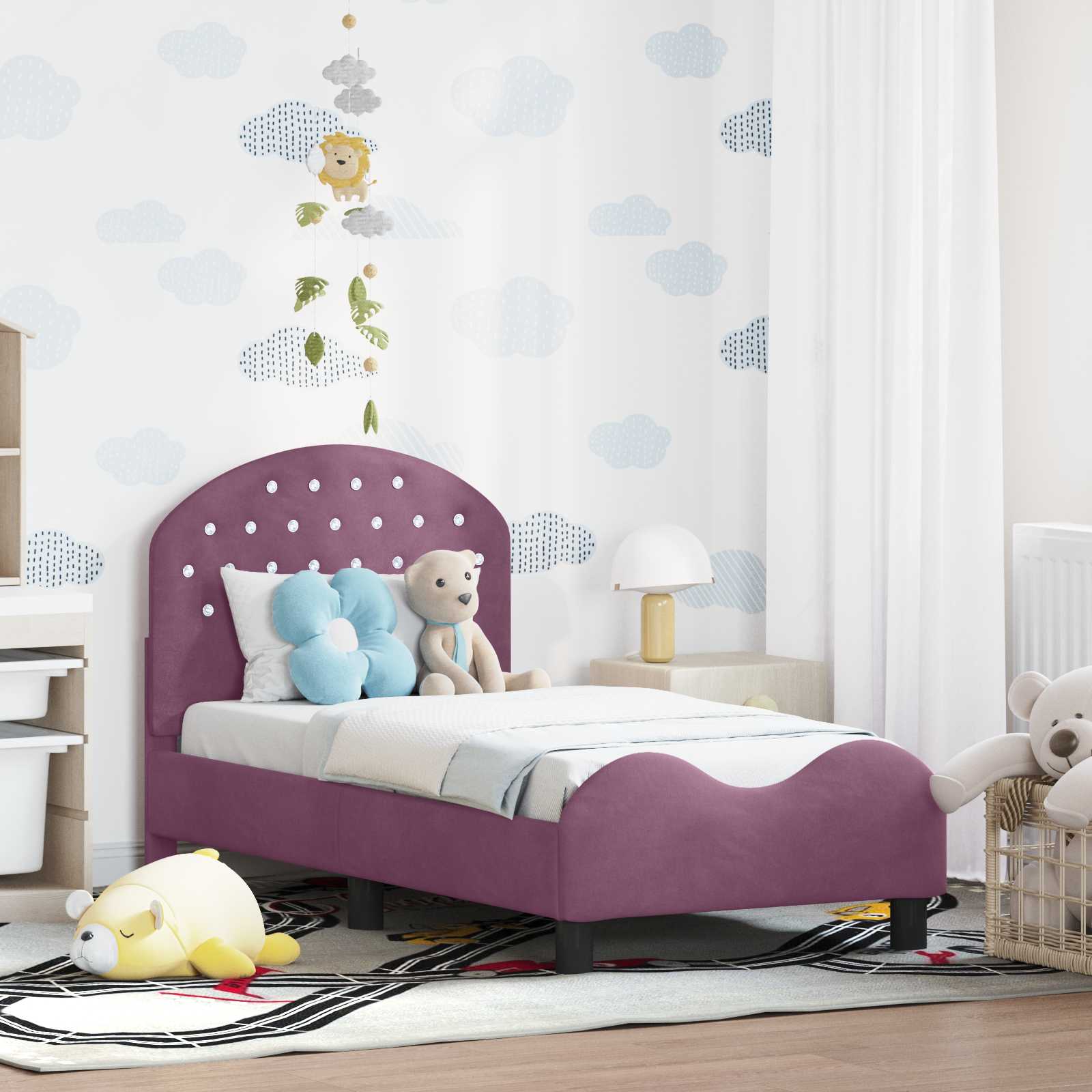 Struttura letto per bambini con testata Viola 70 x 140 cm 42011103