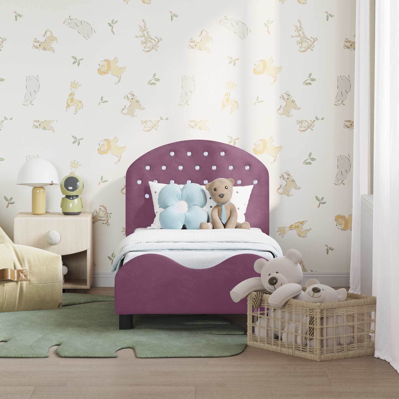 Struttura letto per bambini con testata Viola 70 x 140 cm 42011103