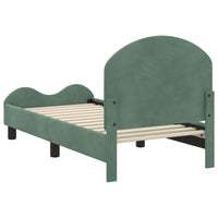 Struttura letto per bambini con testata Verde Mare 70 x 140 cm 42011104