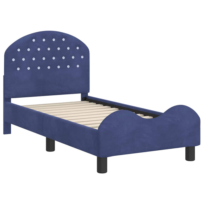 Struttura letto per bambini con testata Blu Polizia 70 x 140 cm 42011105