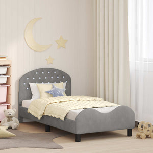 Struttura letto bambini con testata Grigio chiaro 80 x 160 cm 42011106