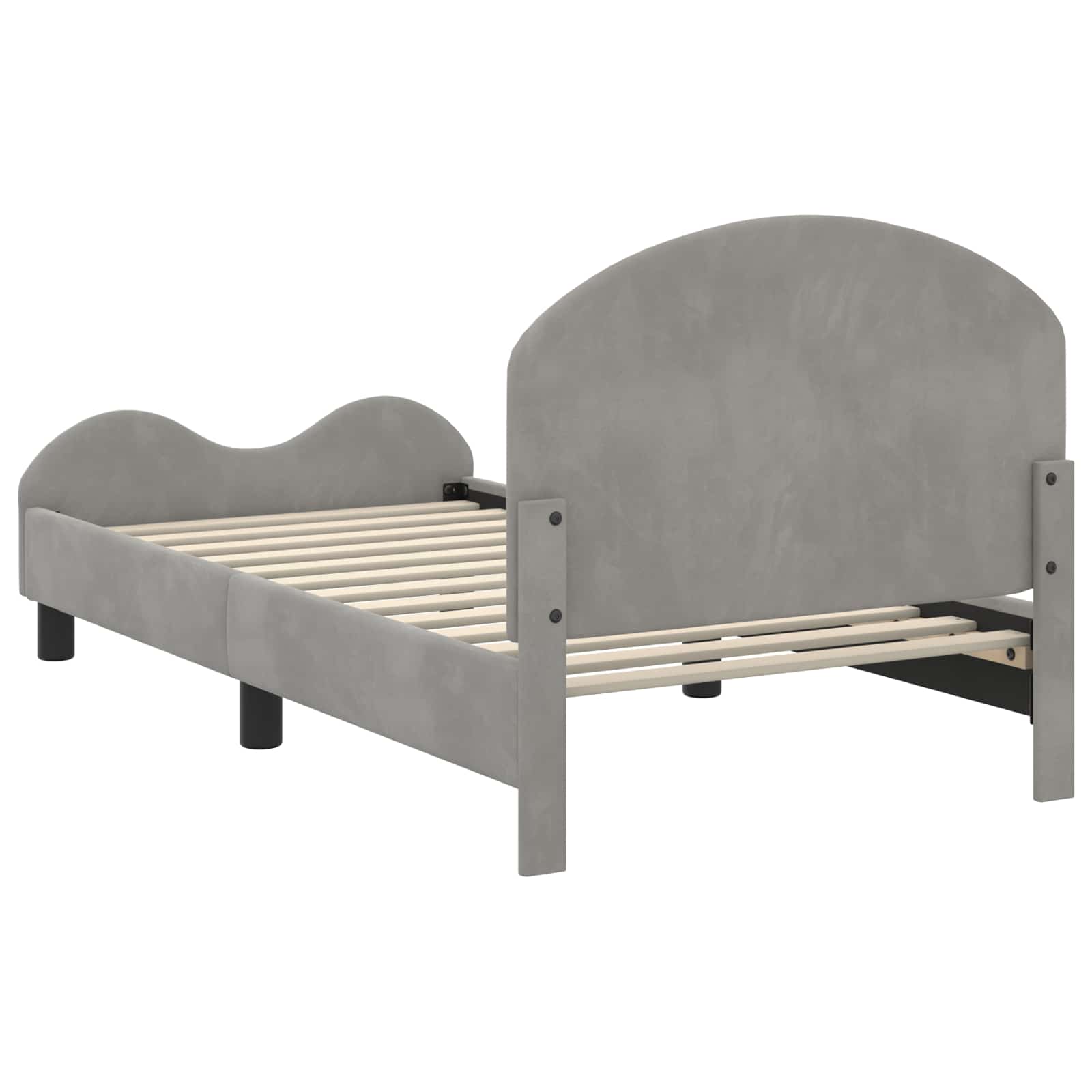 Struttura letto bambini con testata Grigio chiaro 80 x 160 cm 42011106