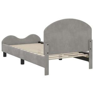 Struttura letto bambini con testata Grigio chiaro 80 x 160 cm 42011106