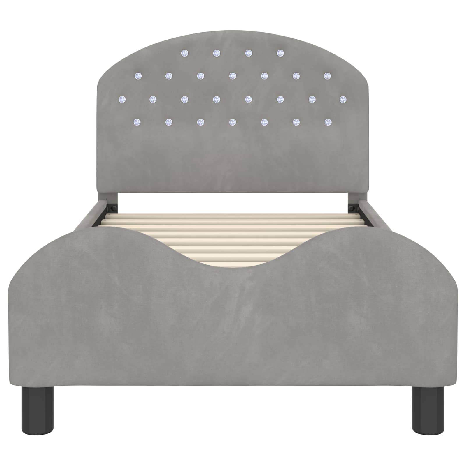 Struttura letto bambini con testata Grigio chiaro 80 x 160 cm 42011106