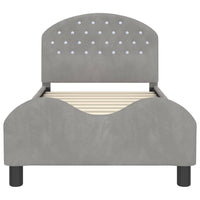 Struttura letto bambini con testata Grigio chiaro 80 x 160 cm 42011106