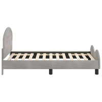 Struttura letto bambini con testata Grigio chiaro 80 x 160 cm 42011106