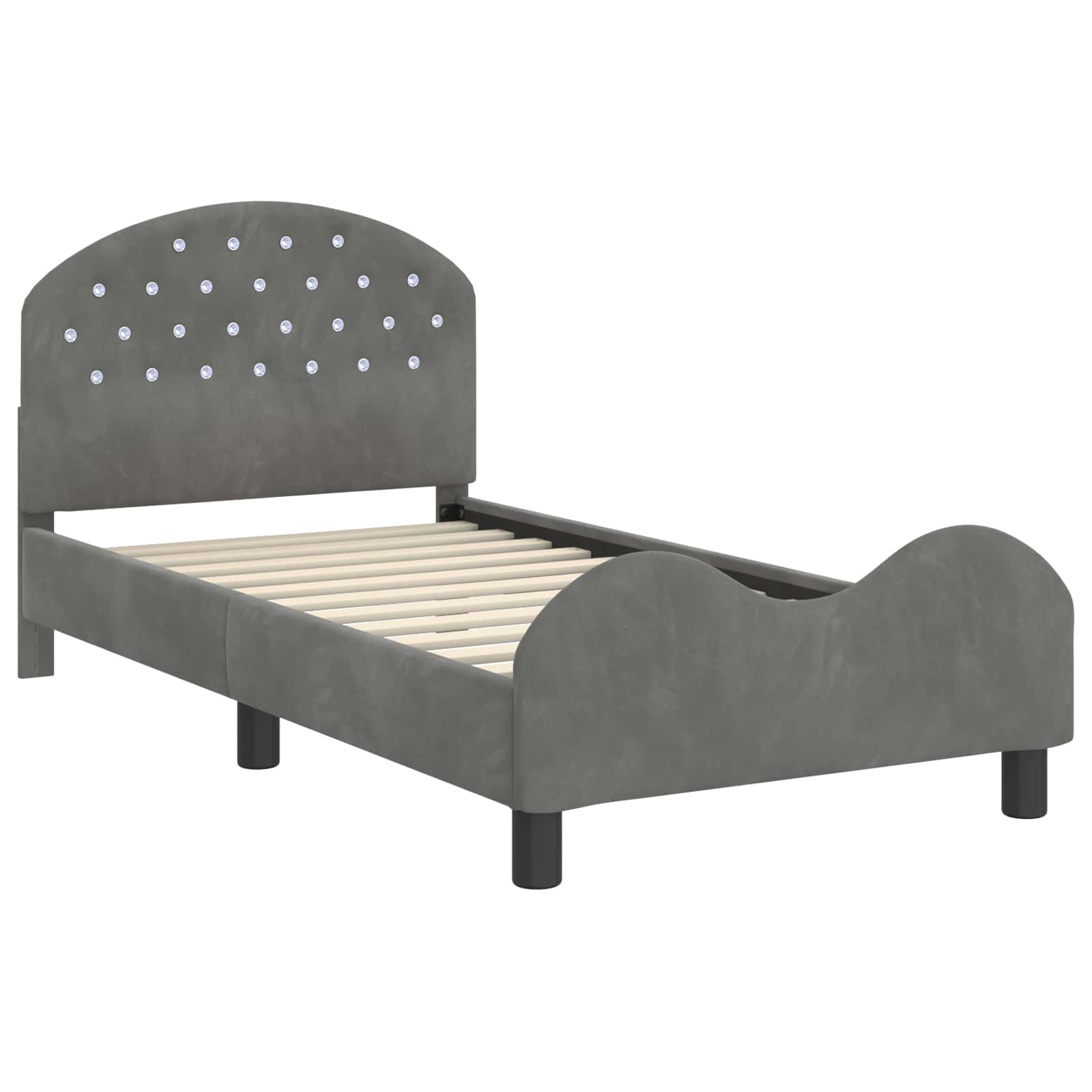 Struttura letto bambini con testata Grigio scuro 80 x 160 cm 42011107
