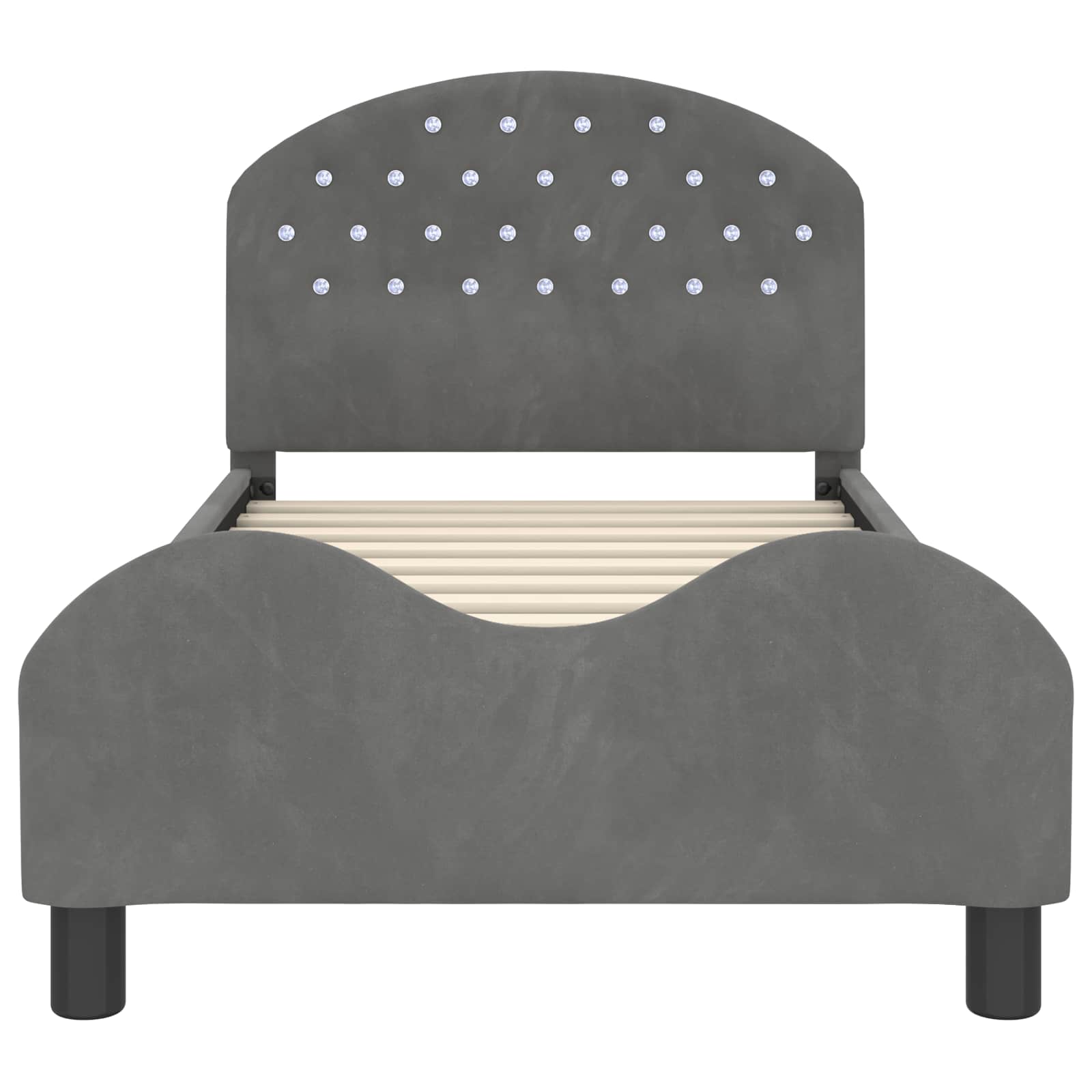 Struttura letto bambini con testata Grigio scuro 80 x 160 cm 42011107