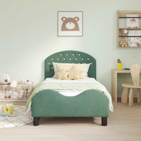 Struttura letto bambini con testata Verde Mare 80 x 160 cm 42011111