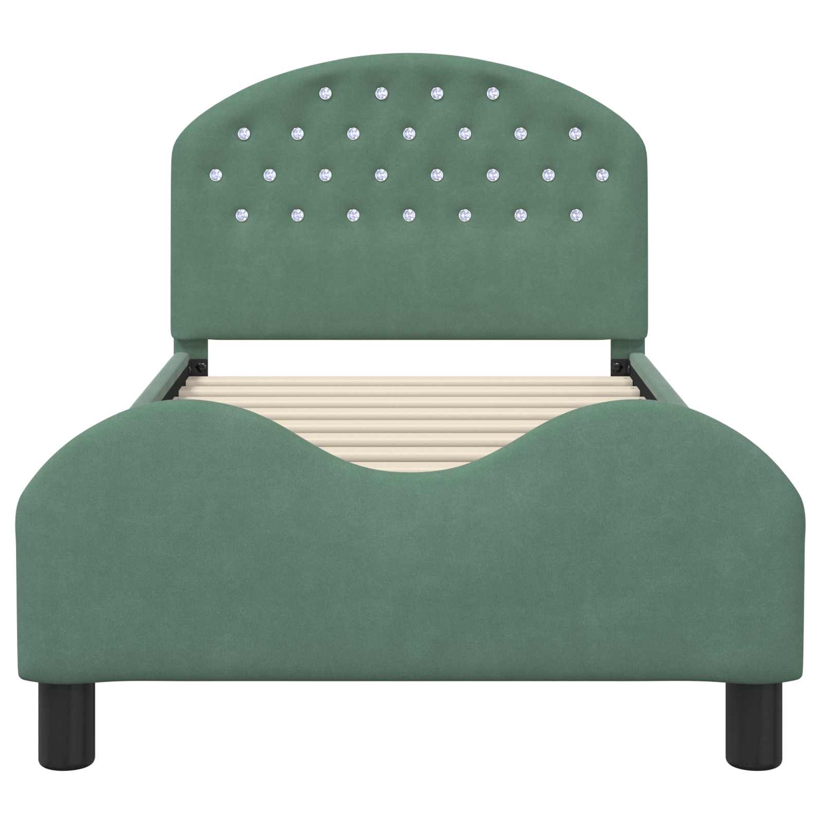 Struttura letto bambini con testata Verde Mare 80 x 160 cm 42011111