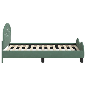 Struttura letto bambini con testata Verde Mare 80 x 160 cm 42011111
