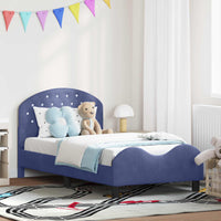 Struttura letto bambini con testata Blu Polizia 80 x 160 cm 42011112