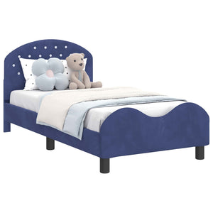 Struttura letto bambini con testata Blu Polizia 80 x 160 cm 42011112