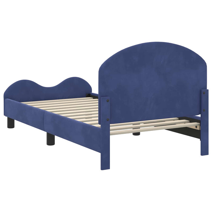 Struttura letto bambini con testata Blu Polizia 80 x 160 cm 42011112