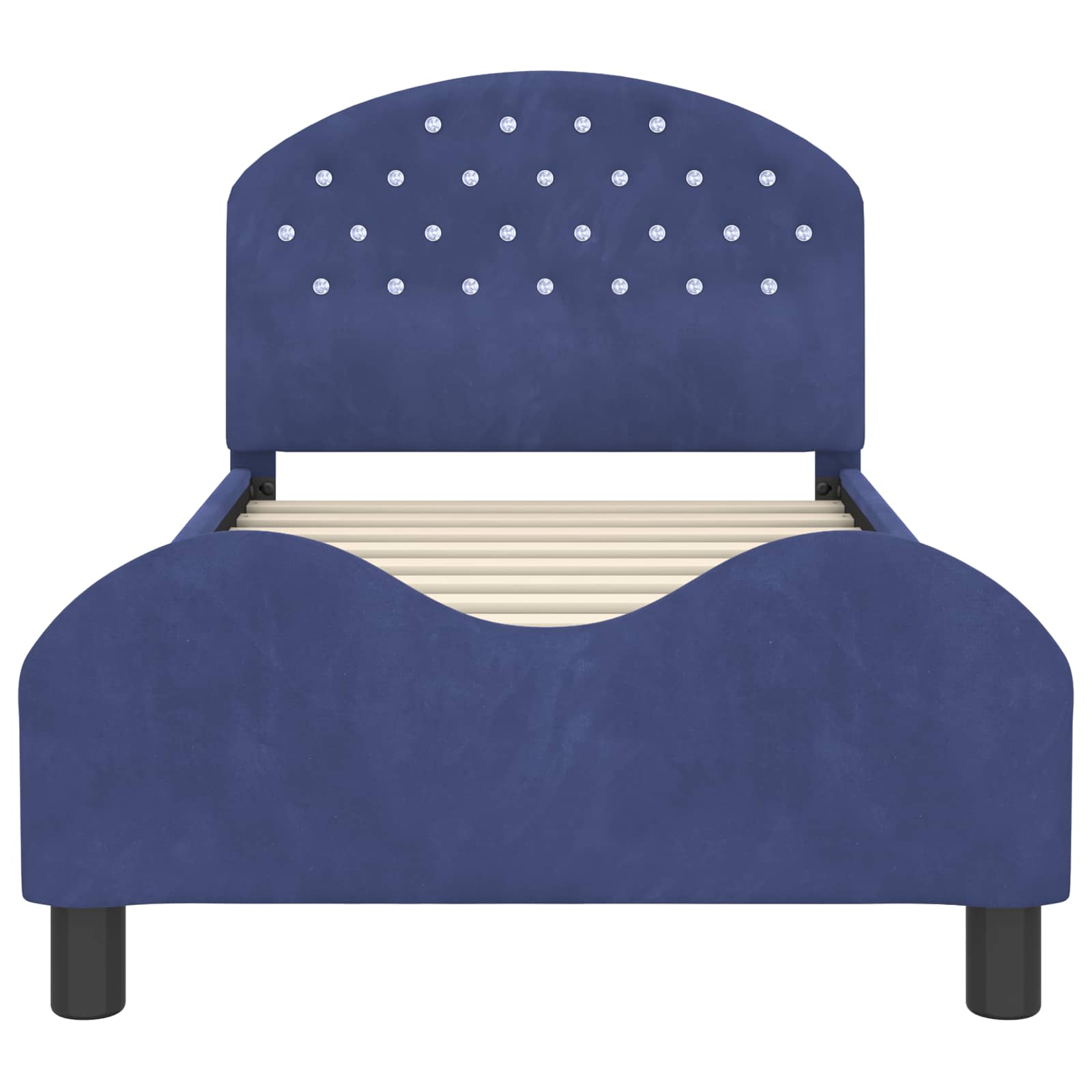 Struttura letto bambini con testata Blu Polizia 80 x 160 cm 42011112