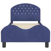 Struttura letto bambini con testata Blu Polizia 80 x 160 cm 42011112