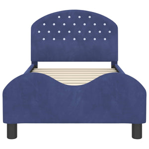 Struttura letto bambini con testata Blu Polizia 80 x 160 cm 42011112