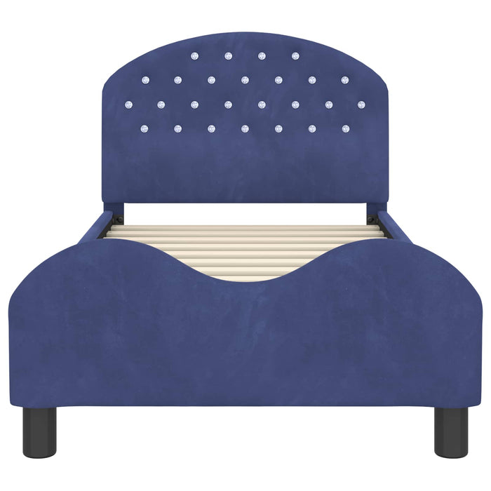 Struttura letto bambini con testata Blu Polizia 80 x 160 cm 42011112