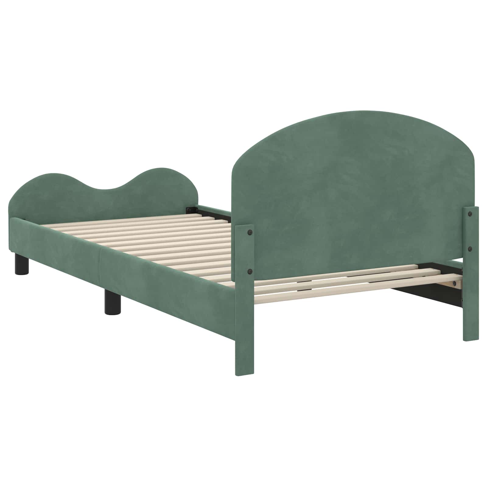 Struttura letto bambini con testata Verde Mare 80 x 200 cm 42011118