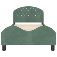 Struttura letto bambini con testata Verde Mare 80 x 200 cm 42011118