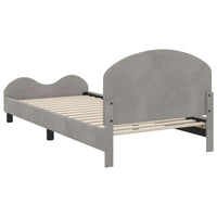 Struttura letto bambini con testata Grigio chiaro 90 x 190 cm 42011120