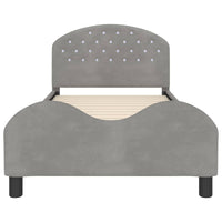 Struttura letto bambini con testata Grigio chiaro 90 x 190 cm 42011120