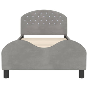 Struttura letto bambini con testata Grigio chiaro 90 x 190 cm 42011120