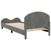 Struttura letto bambini con testata Grigio scuro 90 x 190 cm 42011121