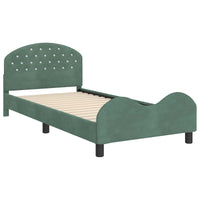 Struttura letto bambini con testata Verde Mare 90 x 190 cm 42011125