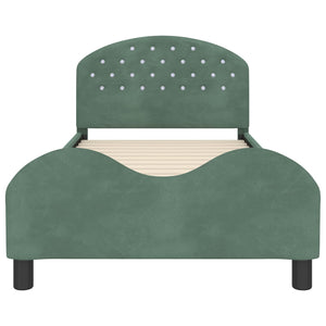 Struttura letto bambini con testata Verde Mare 90 x 190 cm 42011125