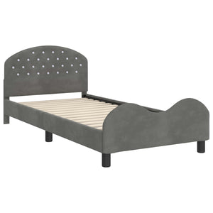 Struttura letto bambini con testata Grigio scuro 90 x 200 cm 42011128