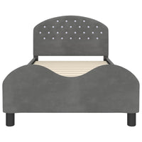 Struttura letto bambini con testata Grigio scuro 90 x 200 cm 42011128