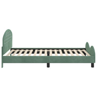 Struttura letto bambini con testata Verde Mare 90 x 200 cm 42011132