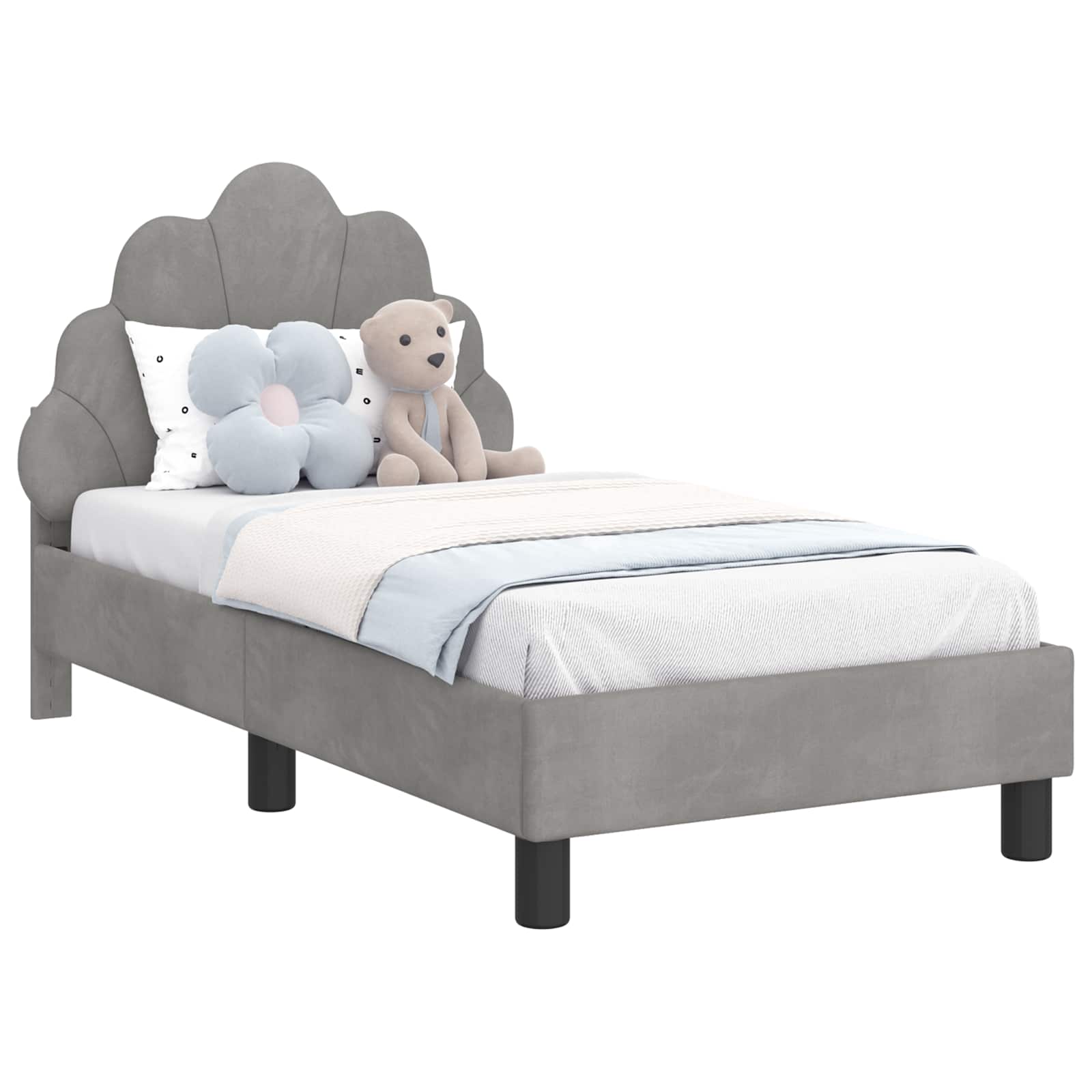 Struttura letto per bambini con testata Grigio chiaro 42011134