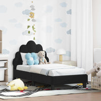 Struttura letto per bambini con testata Nero 70 x 140 cm 42011136