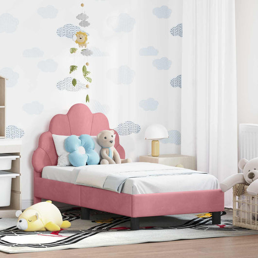 Struttura letto per bambini con testata Rosa 70 x 140 cm 42011137