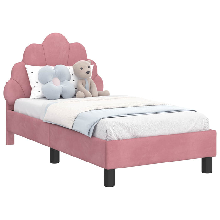 Struttura letto per bambini con testata Rosa 70 x 140 cm 42011137