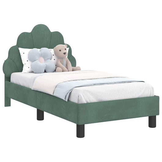 Struttura letto per bambini con testata Verde Mare 70 x 140 cm 42011139