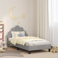 Struttura letto bambini con testata Grigio chiaro 80 x 160 cm 42011141