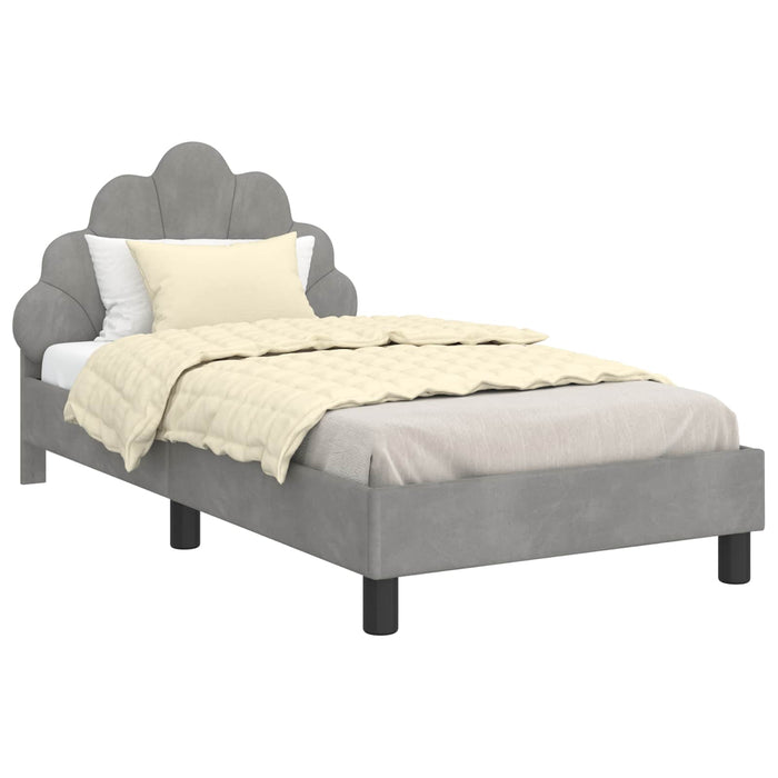 Struttura letto bambini con testata Grigio chiaro 80 x 160 cm 42011141