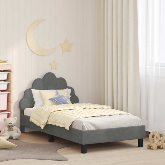 Struttura letto bambini con testata Grigio scuro 80 x 160 cm 42011142