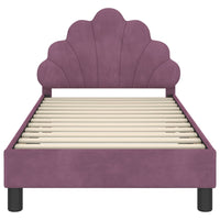 Struttura letto bambini con testata Viola 80 x 160 cm Velluto 42011145